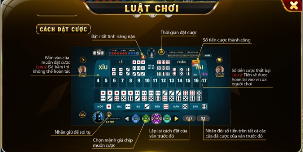 Cách chơi Sicbo đơn giản